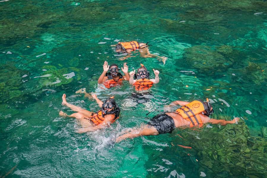 Phuket: Phi Phi, Bamboo & Maithon by Premium Speed Catamaran - Bamboo Island gives you the postcard start