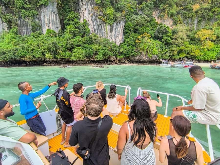 Phuket: Phi Phi, Bamboo & Maithon by Premium Speed Catamaran - Viking Cave is the main water-activity stop