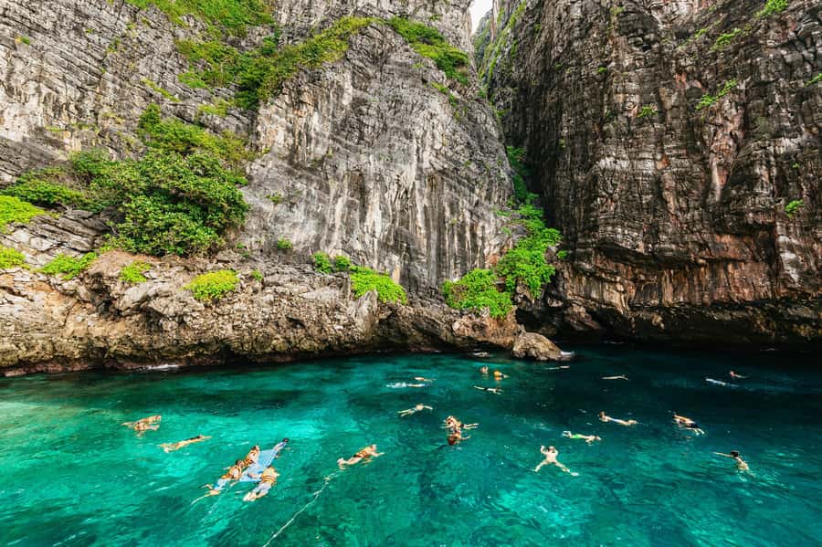 Phuket: Phi Phi Islands Day-Trip by Speed Catamaran - Bamboo Island, the first beach stop