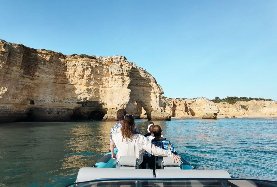 Portimão: Benagil Cave and Praia de Marinha Boat Tour - The cave route, including Benagil
