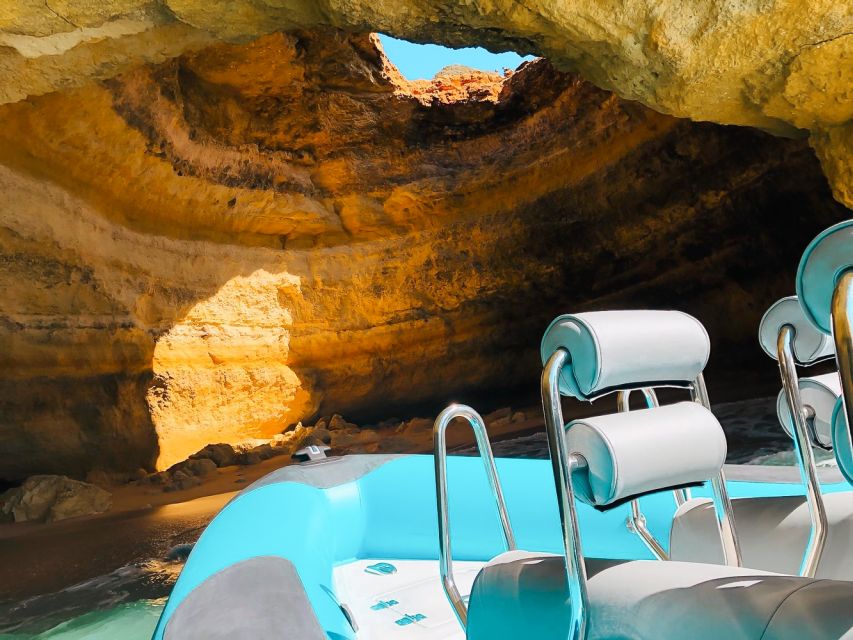 Portimão: Benagil Cave and Praia de Marinha Boat Tour - Returning to Portimão, with a chance of dolphins