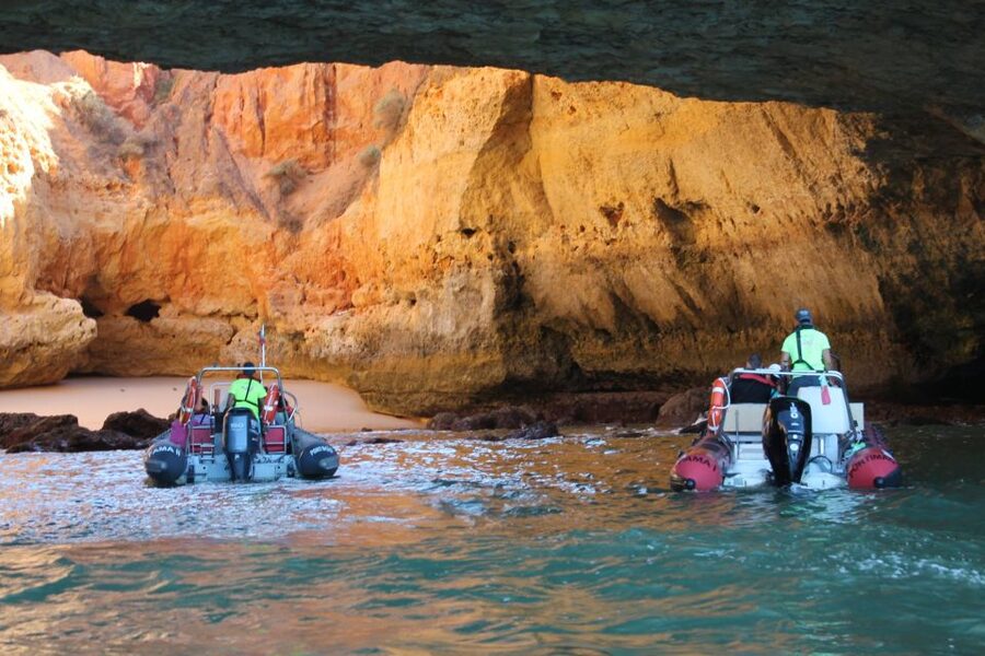 Portimão: Benagil Cave and Praia de Marinha Boat Tour - Boat comfort, seating, and sea conditions