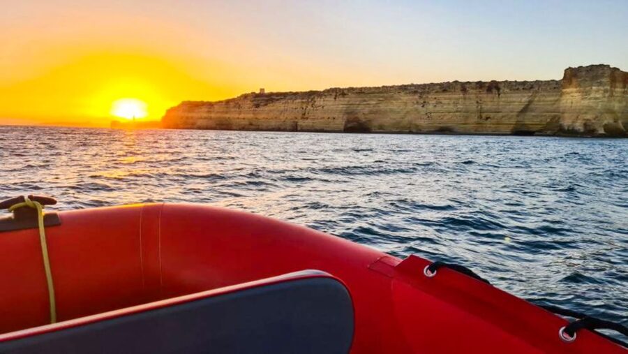 Portimão: Sunset Cruise to Benagil Cave - The ride along the Algarve cliffs