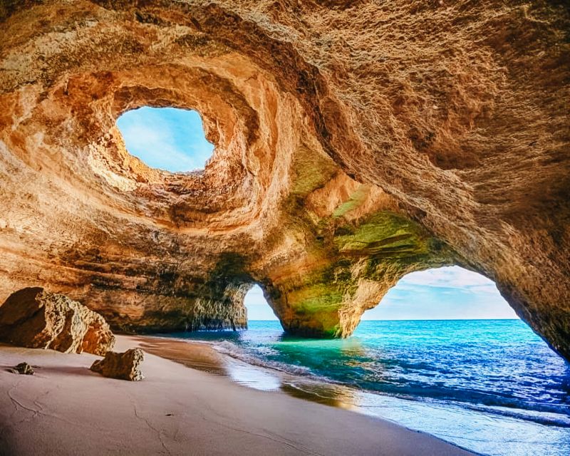 Portimão: Sunset Cruise to Benagil Cave - Entering Benagil Cave, when the sea allows