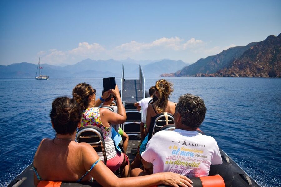 Porto: Scandola and Calanches of Piana Boat Trip - The three-hour route at a glance