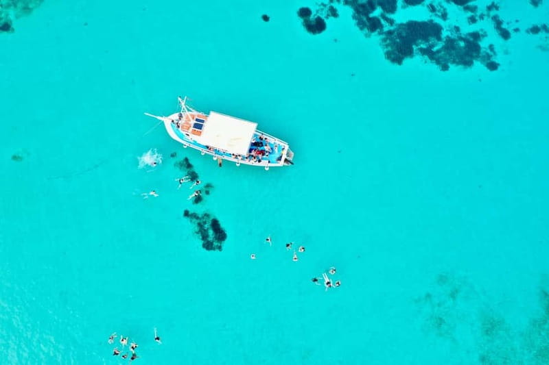 Pounta: Blue Lagoon Boat Tour - Leaving Pounta for San Nikolas Island