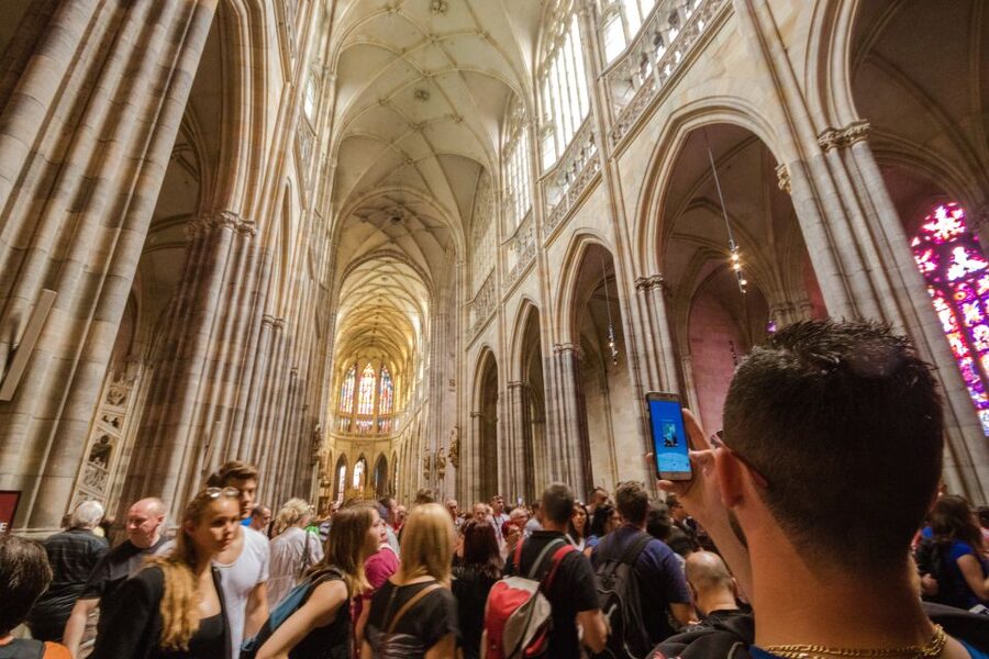 Prague: Guided Bus & Walking Tour with River Cruise & Lunch - Down to Charles Bridge and the Rudolfinum
