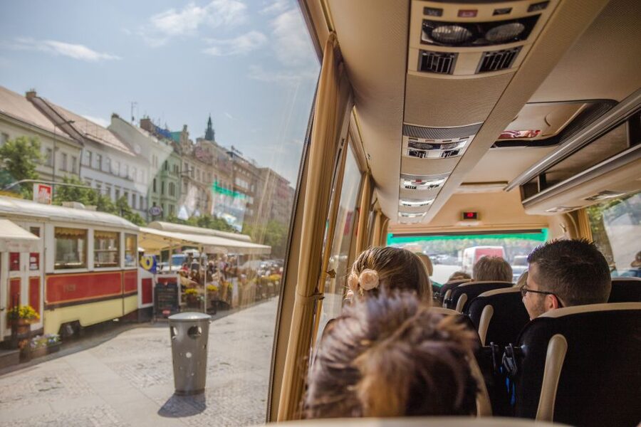 Prague: Guided Bus & Walking Tour with River Cruise & Lunch - Wenceslas Square and the city’s grand boulevards