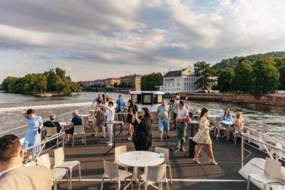Sightseeing Dinner Cruise on Open-Top Glass Boat