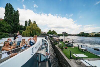 Vltava River Lunch Cruise in an Open-Top Glass Boat