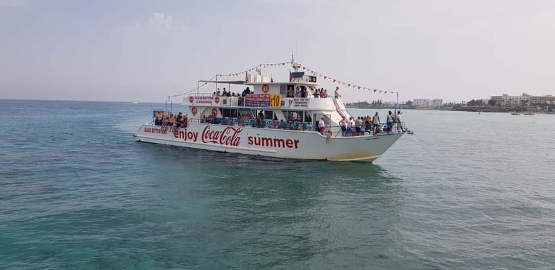 Protaras: Famagusta, Blue Lagoon and Turtle Cove Boat Trip - Setting off from Protaras Pier