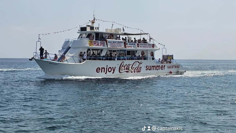 Protaras: Famagusta, Blue Lagoon and Turtle Cove Boat Trip - What the glass-bottom boat adds