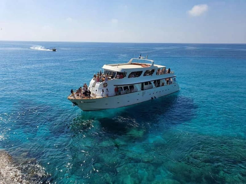 Protaras: Luxury Yacht Cruise with slide, BBQ Lunch & Drink - Seeing Varosha from the water