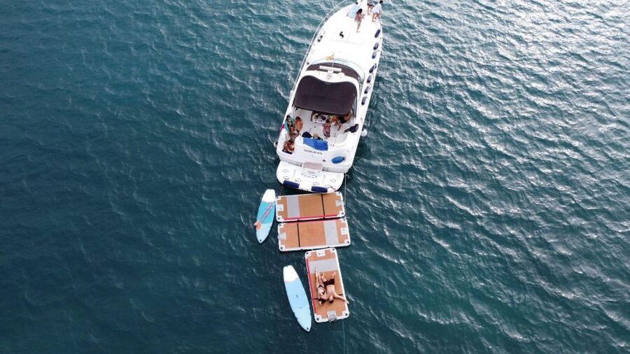 Puerto Rico, Gran Canaria: Boat Tour with Tapas and Drinks - Parasailing, jet skiing, and e-surfing