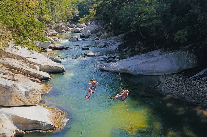 Puerto Vallarta Best Zipline Canopy + Tequila and Speed Boat Ride - A jungle course with a tequila-bar finish