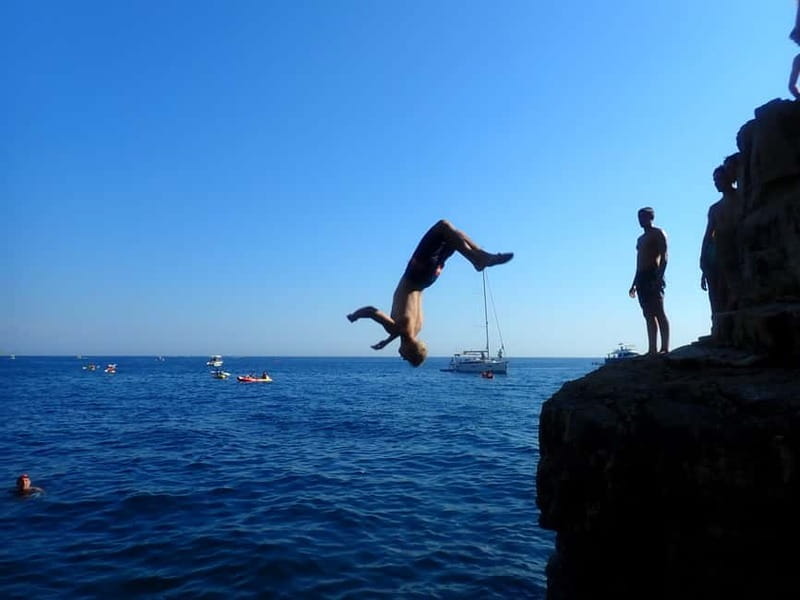 Pula: Sea Adventure – Boat, Kayak, Snorkeling & Cliff Jumps - Snorkeling Around the Secluded Beach