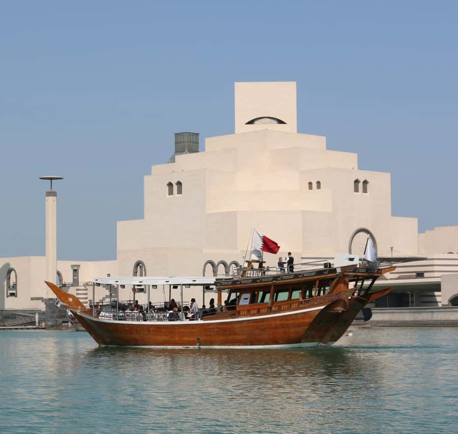 Qatar: Doha Sightseeing Cruise Onboard an Arabic Dhow Boat - Box Park, Mina, and the working waterfront