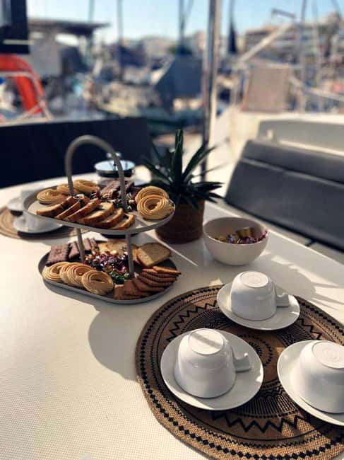 Rethymno Premium Catamaran Cruise: Healthy Lunch & Open Bar - Rethymno Marina and the first coffee