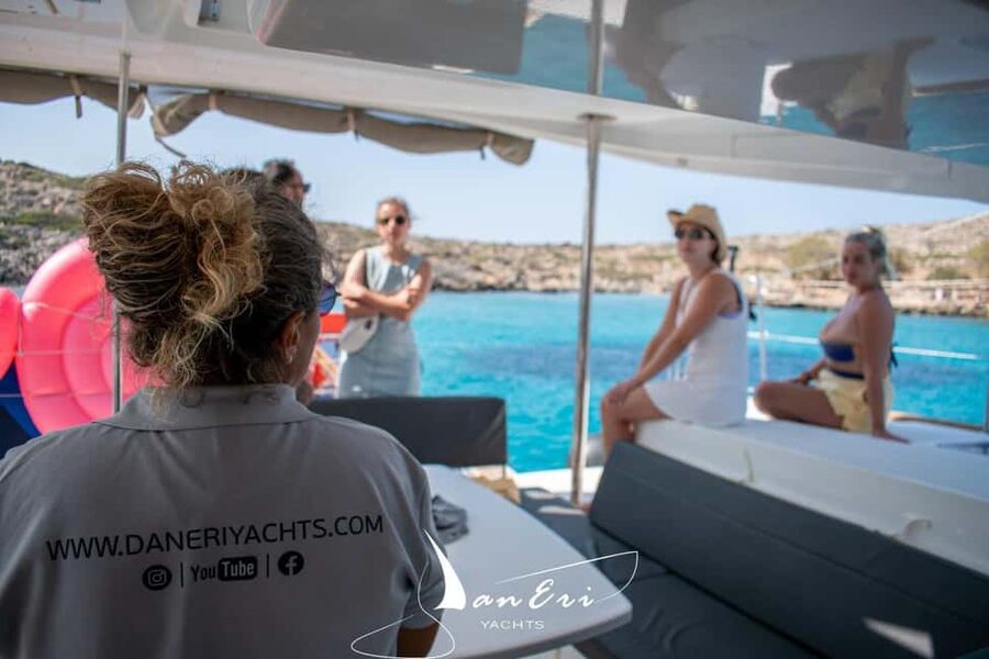 Rethymno Premium Catamaran Cruise: Healthy Lunch & Open Bar - 105 minutes along Crete’s coast
