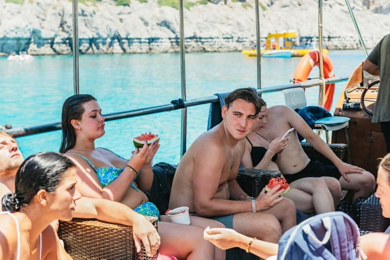 Rhodes: Anthony Quinn, Ladiko and Caves All-Inclusive Cruise - Ladiko Bay: calm water and a guided snorkel