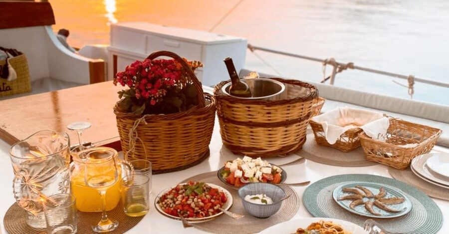 Rhodes: Boat Tour with Snorkeling, Gourmet Buffet & Open Bar - Anthony Quinn Bay and the final swim