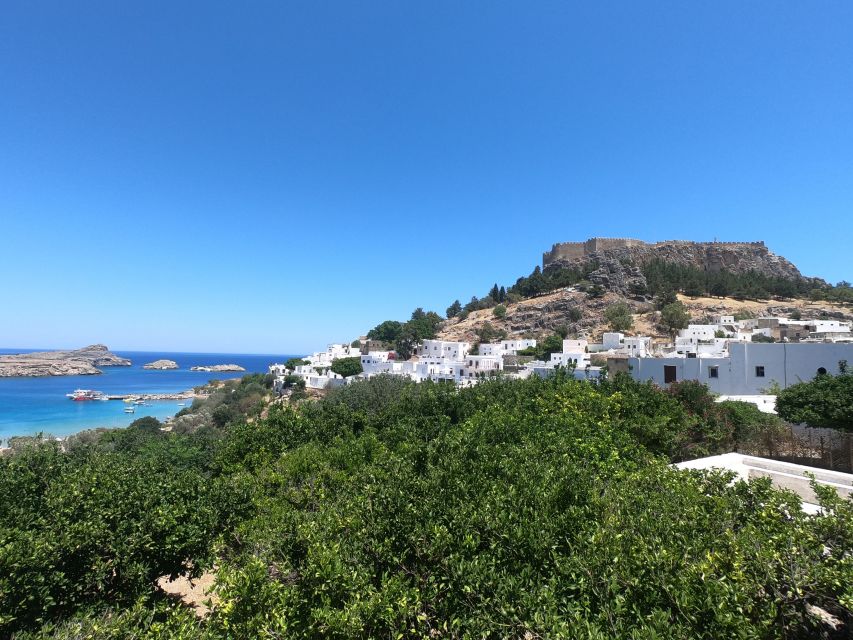 Rhodes: High Speed Cruise to Lindos - Lindos beach and the choice of a swim stop