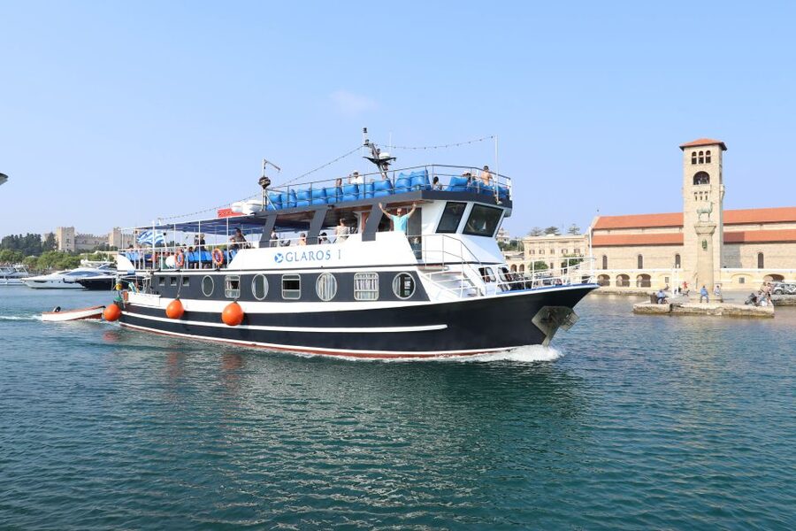 Rhodes Town: Scenic Cruise to Lindos with Swim Stops - Anthony Quinn Bay: Your First 20-Minute Swim