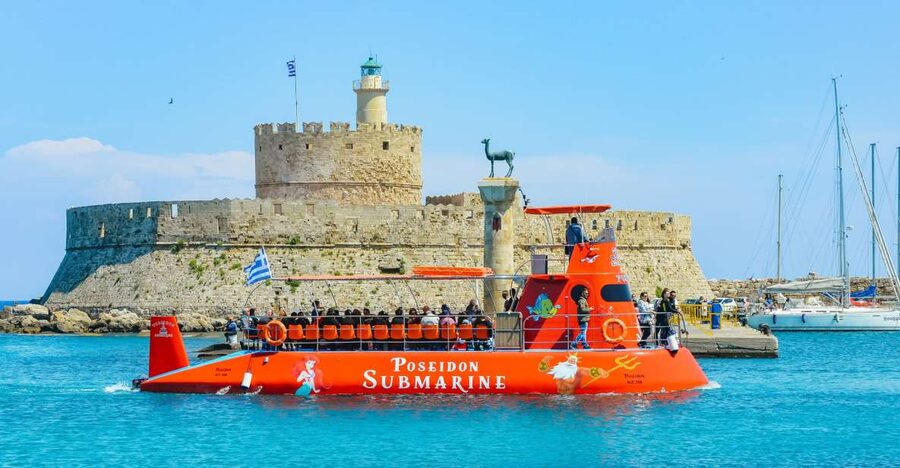 Rhodes Town: Submarine Cruise with Underwater Views - A submarine ride without going fully underwater