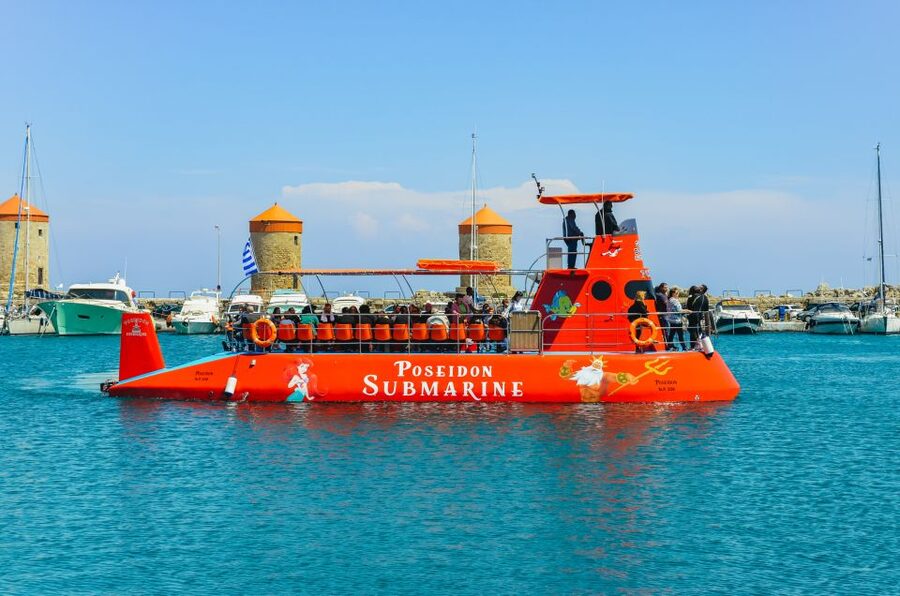 Rhodes Town: Submarine Cruise with Underwater Views - The underwater viewing cabin
