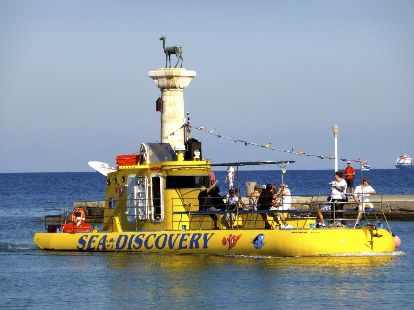 Rhodes Town: Yellow Submarine Cruise with Underwater Views - A short route around Mandraki Harbour