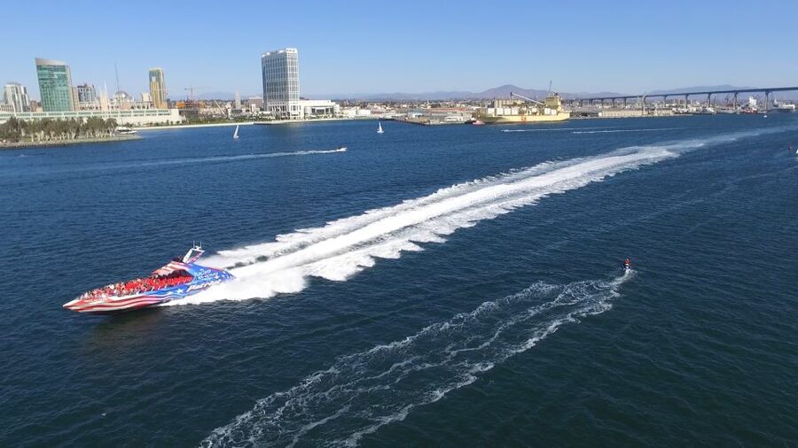 San Diego: Patriot Jet Boat Thrill Ride - San Diego Bay at 50 miles per hour