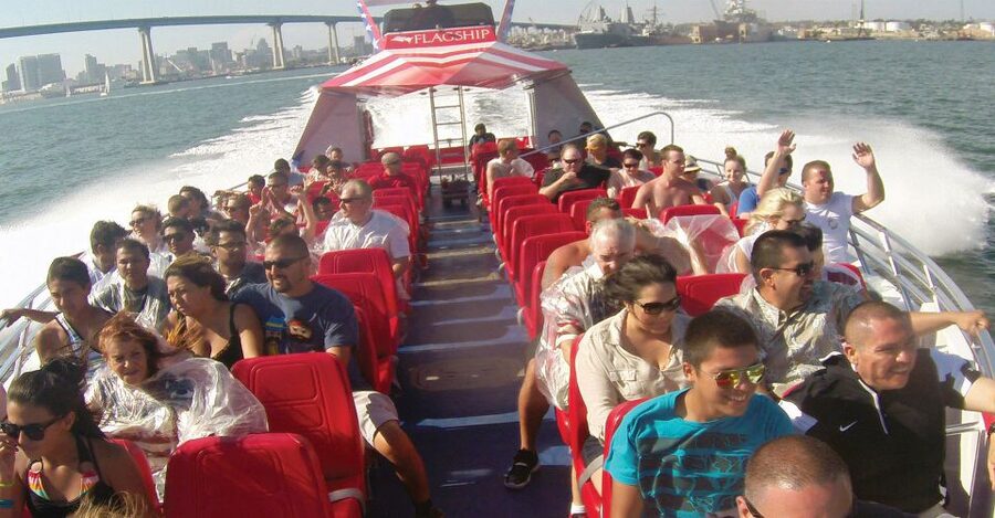San Diego: Patriot Jet Boat Thrill Ride - The ride itself: turns, spray, and loud music