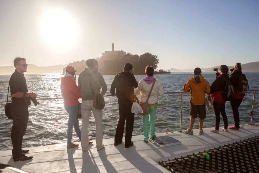 San Francisco Bay Sunset Cruise by Luxury Catamaran - Sunset Over the San Francisco Skyline