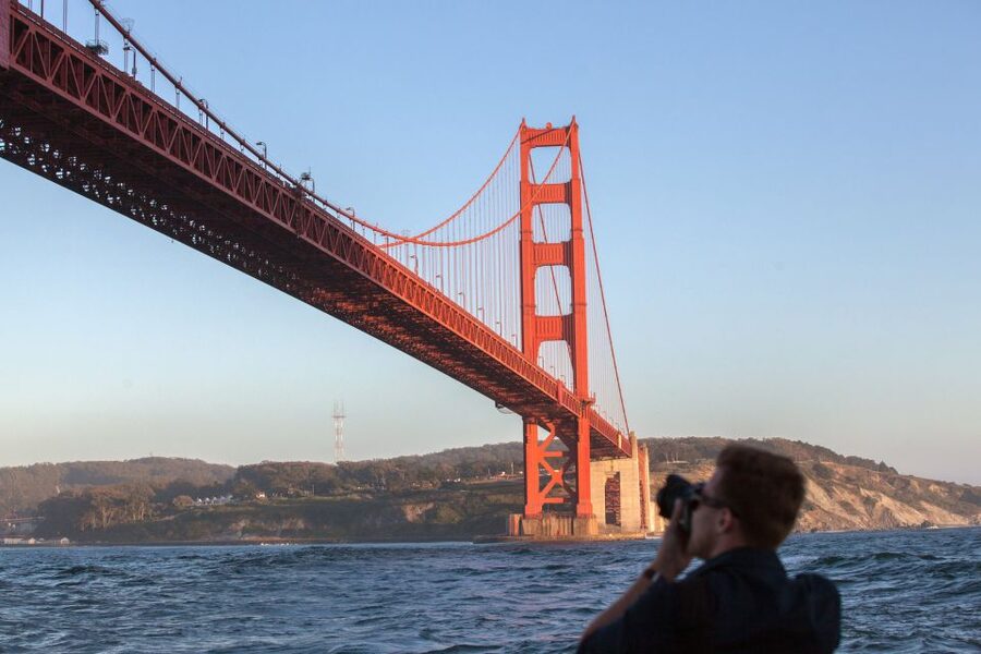 San Francisco Bay Sunset Cruise by Luxury Catamaran - Staying Warm on the Bay