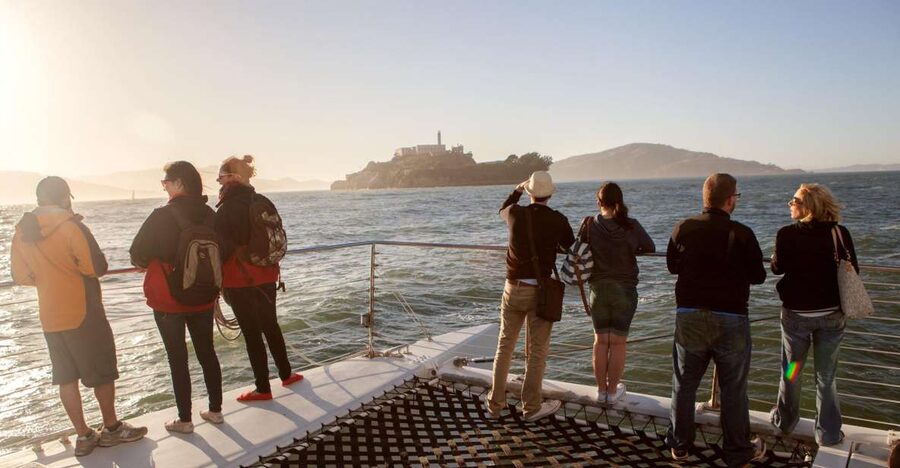 San Francisco Bay Sunset Cruise by Luxury Catamaran - Alcatraz, Sausalito, and the Golden Gate