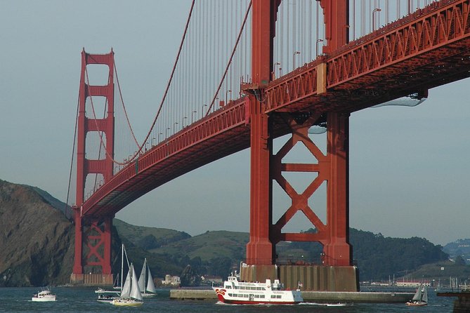San Francisco: Bridge to Bridge Cruise (90-minutes) - The Golden Gate Bridge from below