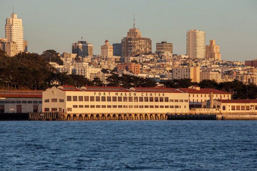 San Francisco: Golden Gate Bridge Catamaran Cruise - Alcatraz from the water