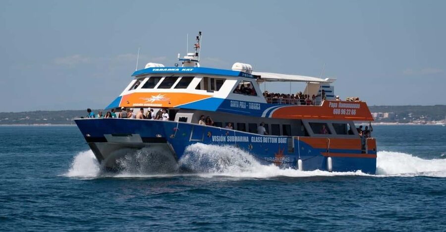 Santa Pola: Tabarca Catamaran Cruise with Underwater Vision - Arriving at Tabarca and choosing your day