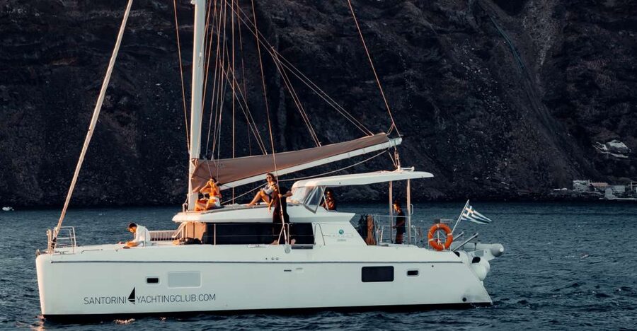 Santorini: Catamaran Caldera Cruise with Meal and Drinks - Sunset, music, and the social side of the cruise