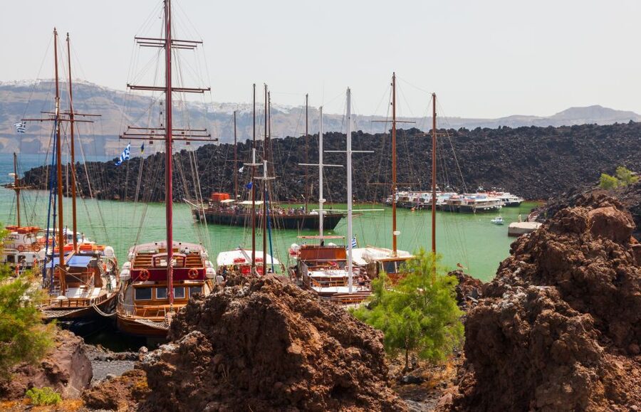Santorini: Thirassia Islands and Volcano Guided Cruise - Pickup From Your Hotel to Athinios Port