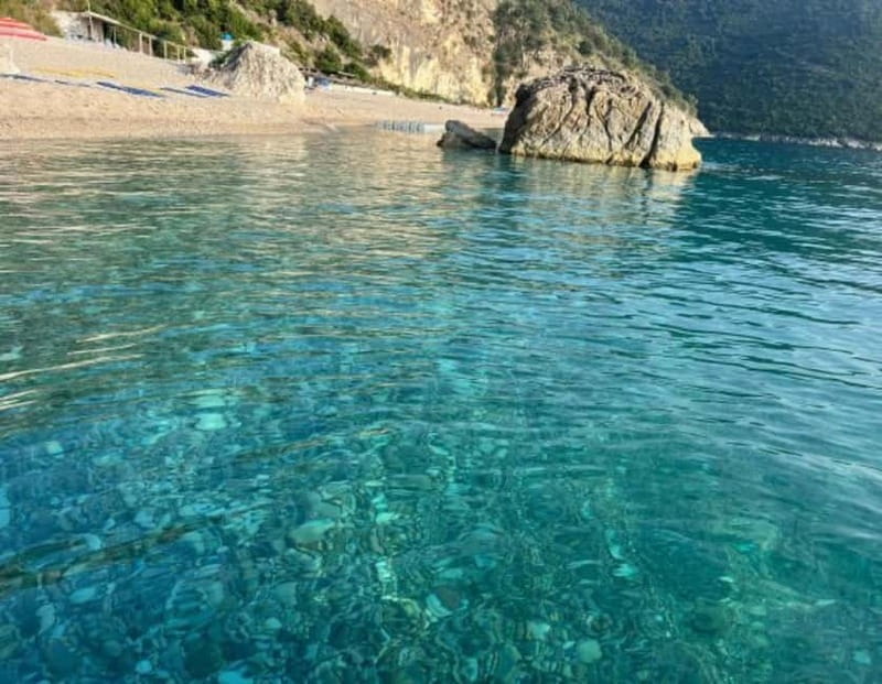 Sarandë: Boat Tour at Kroreza & Hidden Caves with Snorkeling - Kakome Beach offers the quietest bay
