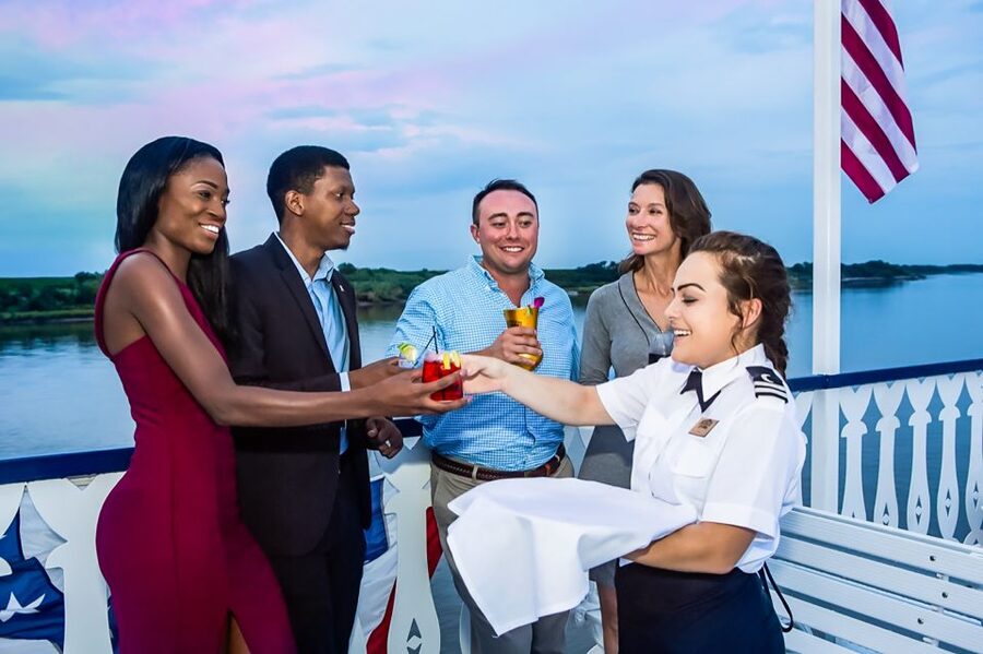 Savannah: Riverboat Sunset Cruise - Music, dancing, and the party-boat side of the cruise