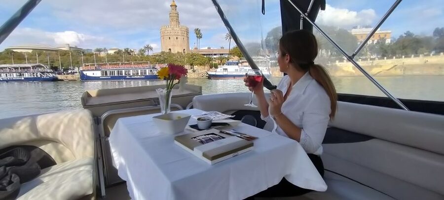 Seville: Exclusive River Boat Tour with Tapas - What comes with the tapas service