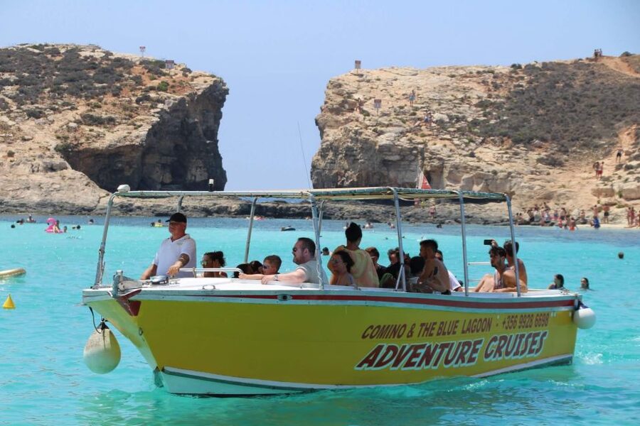 Sliema: Boat Trip to Comino Blue Lagoon, Gozo, and Caves - Leaving Sliema and Passing St Paul’s Island