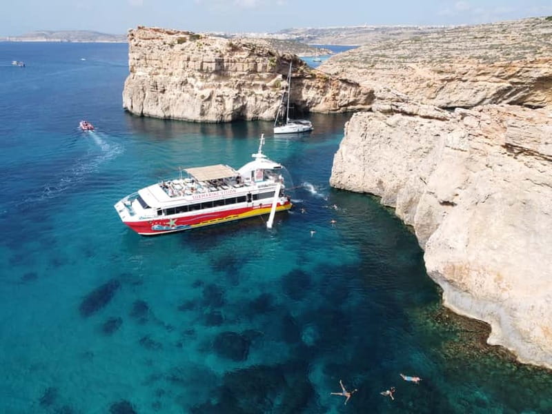 Sliema: Cruise to Comino, Crystal Lagoon, and Blue Lagoon - Option A or Option B: choose your priorities
