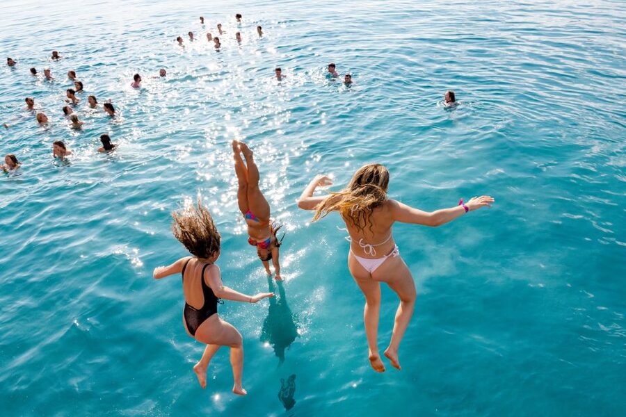 Split: Blue Lagoon Boat Party with DJs, Shots & After Party - The Blue Lagoon stop: one hour in clear water