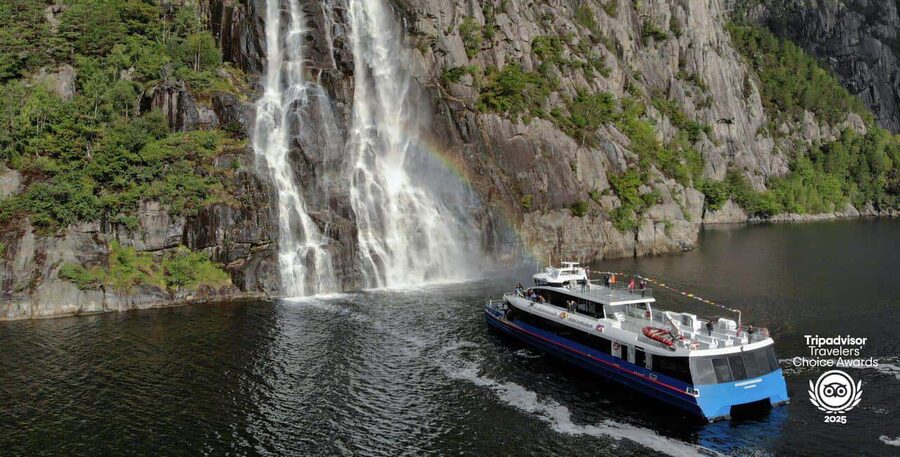 Stavanger: Electric Fjord Cruise to Lysefjord & Preikestolen - Fantahålå and the story of Vagabond’s Cave