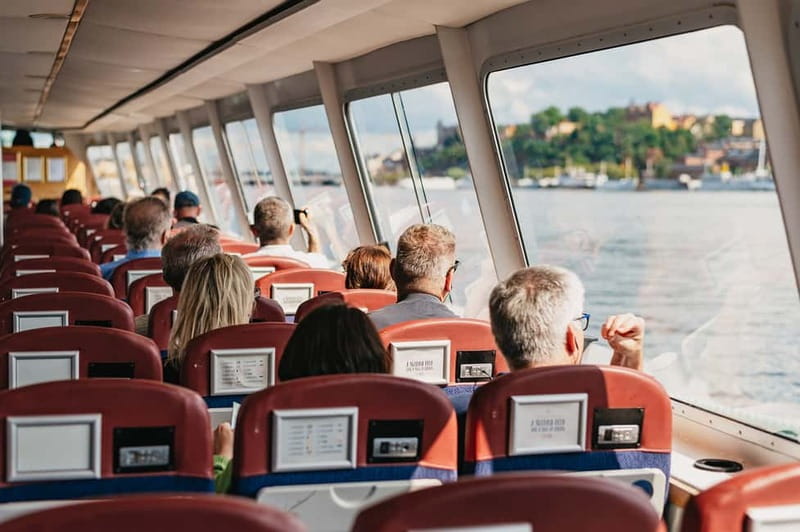 Stockholm: Highlights Boat Tour - Seats, Weather, and the Café