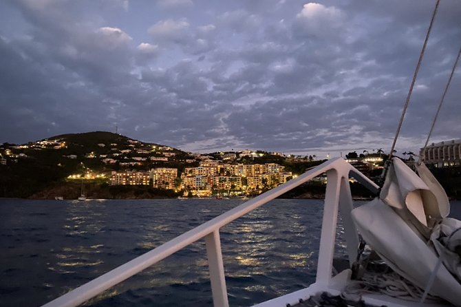 Sunset & Harbor Lights Dinner Sail from the Marriott's Frenchman's Cove - A sunset dinner that becomes a harbor lights cruise