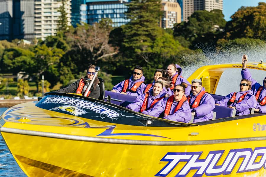 Sydney Harbour: Thunder Thrill Jet Boat Ride - The ride builds from gentle turns to full-throttle spins